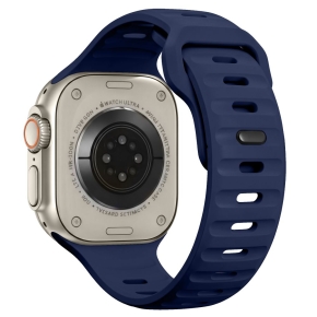 TECH-PROTECT SILICONE LINE APPLE WATCH 8  9  10  11  12  SE  ULTRA (44  45  46  49 MM) ATLANTIC BLUE