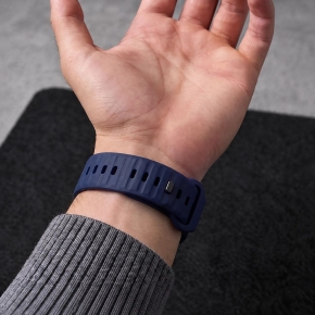 TECH-PROTECT SILICONE LINE APPLE WATCH 8  9  10  11  12  SE  ULTRA (44  45  46  49 MM) ATLANTIC BLUE