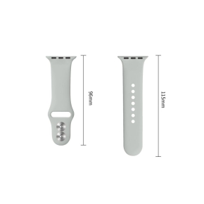 TECH-PROTECT SILICONE APPLE WATCH 8  9  10  11  12  SE (40  41  42 MM) LUNAR GREY