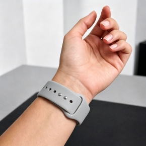TECH-PROTECT SILICONE APPLE WATCH 8  9  10  11  12  SE (40  41  42 MM) LUNAR GREY