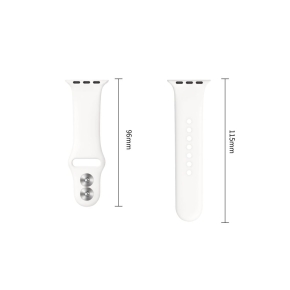 TECH-PROTECT SILICONE APPLE WATCH 8  9  10  11  12  SE (40  41  42 MM) WHITE