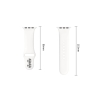 TECH-PROTECT SILICONE APPLE WATCH 8  9  10  11  12  SE (40  41  42 MM) WHITE