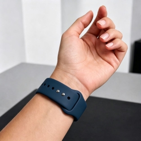 TECH-PROTECT SILICONE APPLE WATCH 8  9  10  11  12  SE (40  41  42 MM) NAVY BLUE