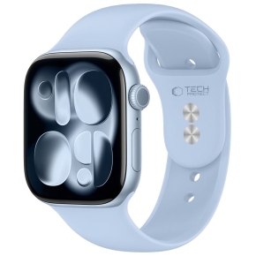 TECH-PROTECT SILICONE APPLE WATCH 8  9  10  11  12  SE (40  41  42 MM) LIGHT BLUE