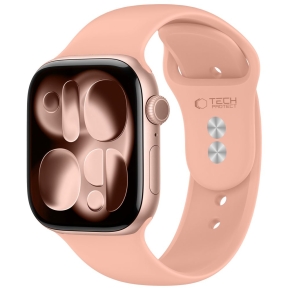 TECH-PROTECT SILICONE APPLE WATCH 8  9  10  11  12  SE  ULTRA (44  45  46  49 MM) DUSTY ROSE