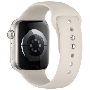 TECH-PROTECT SILICONE APPLE WATCH 8  9  10  11  12  SE  ULTRA (44  45  46  49 MM) STARLIGHT