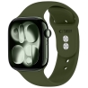TECH-PROTECT SILICONE APPLE WATCH 8  9  10  11  12  SE  ULTRA (44  45  46  49 MM) OLIVE GREEN