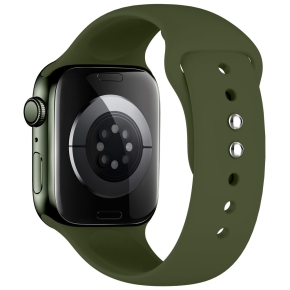 TECH-PROTECT SILICONE APPLE WATCH 8  9  10  11  12  SE  ULTRA (44  45  46  49 MM) OLIVE GREEN