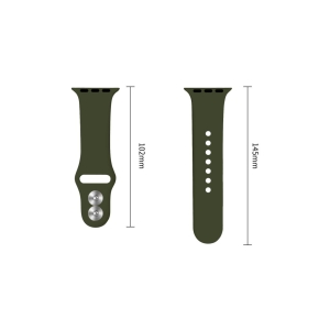 TECH-PROTECT SILICONE APPLE WATCH 8  9  10  11  12  SE  ULTRA (44  45  46  49 MM) OLIVE GREEN