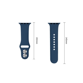 TECH-PROTECT SILICONE APPLE WATCH 8  9  10  11  12  SE  ULTRA (44  45  46  49 MM) NAVY BLUE