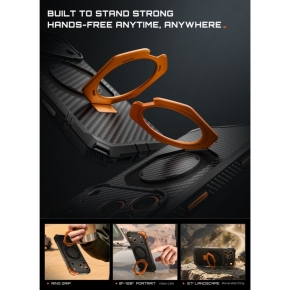 SUPCASE UB GRIP MAG MAGSAFE IPHONE 17 PRO MAX  18 PRO MAX ARAMID BLACKORANGE