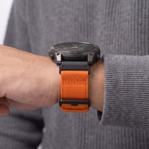 TECH-PROTECT NYLON CLASSIC GARMIN FENIX 5X  5X PLUS  6X  6X PRO  7X  8  8 PRO  9  9 PRO (51 MM) SIGNAL ORANGE