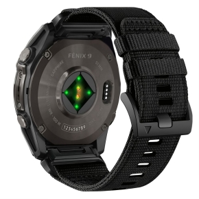 TECH-PROTECT NYLON CLASSIC GARMIN FENIX 5X  5X PLUS  6X  6X PRO  7X  8  8 PRO  9  9 PRO (47 MM) BLACK