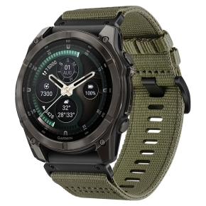 TECH-PROTECT NYLON CLASSIC GARMIN FENIX 5X  5X PLUS  6X  6X PRO  7X  8  8 PRO  9  9 PRO (47 MM) MILITARY GREEN