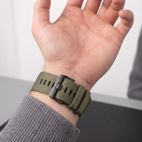 TECH-PROTECT NYLON CLASSIC GARMIN FENIX 5X  5X PLUS  6X  6X PRO  7X  8  8 PRO  9  9 PRO (47 MM) MILITARY GREEN