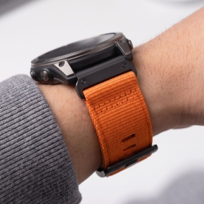 TECH-PROTECT NYLON CLASSIC GARMIN FENIX 5X  5X PLUS  6X  6X PRO  7X  8  8 PRO  9  9 PRO (47 MM) SIGNAL ORANGE
