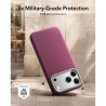 ESR LEATHER KICKSTAND MAGSAFE IPHONE 17 PRO  18 PRO DEEP BURGUNDY