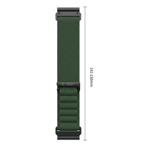 TECH-PROTECT NYLON PRO GARMIN FENIX 5X  5X PLUS  6X  6X PRO  7X  8  8 PRO  9  9 PRO (47 MM) MILITARY GREEN