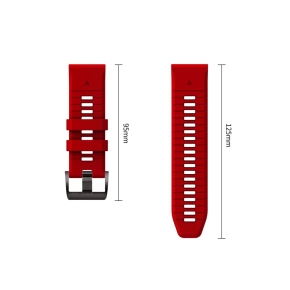 TECH-PROTECT ICONBAND PRO GARMIN FENIX 5X  5X PLUS  6X  6X PRO  7X  8  8 PRO  9  9 PRO (51 MM) REDBLACK