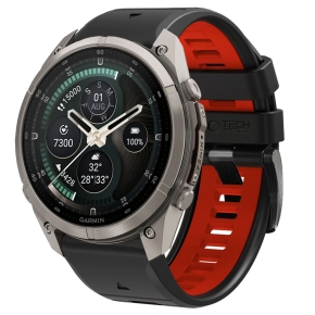 TECH-PROTECT ICONBAND PRO GARMIN FENIX 5X  5X PLUS  6X  6X PRO  7X  8  8 PRO  9  9 PRO (47 MM) BLACKRED
