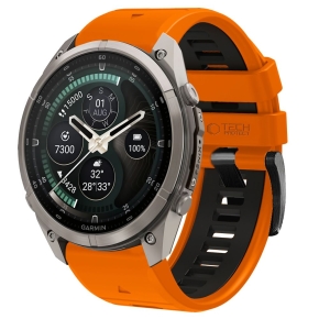 TECH-PROTECT ICONBAND PRO GARMIN FENIX 5X  5X PLUS  6X  6X PRO  7X  8  8 PRO  9  9 PRO (47 MM) ORANGEBLACK