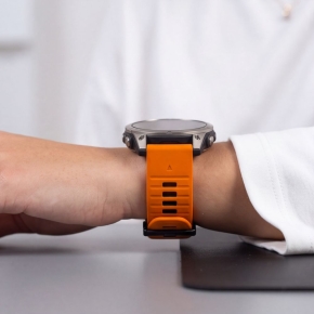 TECH-PROTECT ICONBAND PRO GARMIN FENIX 5X  5X PLUS  6X  6X PRO  7X  8  8 PRO  9  9 PRO (47 MM) ORANGEBLACK
