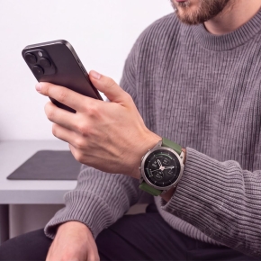 TECH-PROTECT SILICONE GARMIN FENIX 5  6  6 PRO  7  8  8 PRO  E  9  9 PRO (47 MM) MILITARY GREEN