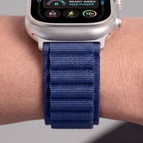 TECH-PROTECT NYLON PRO APPLE WATCH 8  9  10  11  12  SE  ULTRA (44  45  46  49 MM) NAVY BLUE
