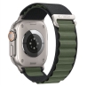 TECH-PROTECT NYLON PRO APPLE WATCH 8  9  10  11  12  SE  ULTRA (44  45  46  49 MM) BLACK  GREEN