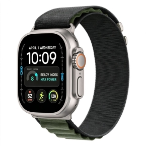 TECH-PROTECT NYLON PRO APPLE WATCH 8  9  10  11  12  SE  ULTRA (44  45  46  49 MM) BLACK  GREEN