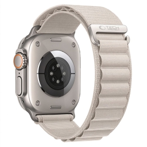 TECH-PROTECT NYLON PRO APPLE WATCH 8  9  10  11  12  SE  ULTRA (44  45  46  49 MM) STARLIGHT