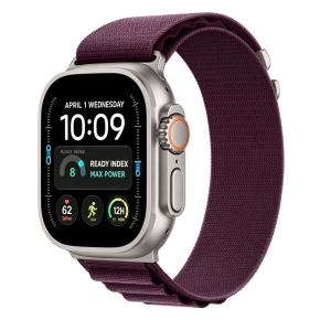 TECH-PROTECT NYLON PRO APPLE WATCH 8  9  10  11  12  SE  ULTRA (44  45  46  49 MM) DEEP BURGUNDY