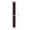 TECH-PROTECT NYLON PRO APPLE WATCH 8  9  10  11  12  SE  ULTRA (44  45  46  49 MM) DEEP BURGUNDY