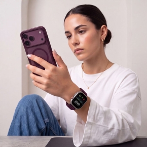 TECH-PROTECT NYLON PRO APPLE WATCH 8  9  10  11  12  SE  ULTRA (44  45  46  49 MM) DEEP BURGUNDY