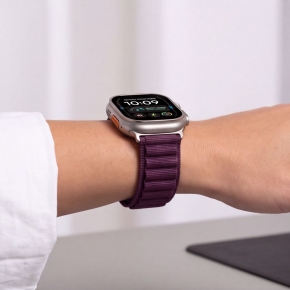 TECH-PROTECT NYLON PRO APPLE WATCH 8  9  10  11  12  SE  ULTRA (44  45  46  49 MM) DEEP BURGUNDY