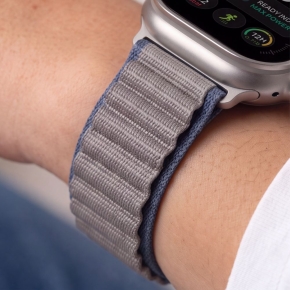 TECH-PROTECT NYLON PRO APPLE WATCH 8  9  10  11  12  SE  ULTRA (44  45  46  49 MM) NAVYGREY
