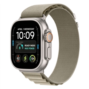 TECH-PROTECT NYLON PRO APPLE WATCH 8  9  10  11  12  SE  ULTRA (44  45  46  49 MM) TITANIUMOLIVE
