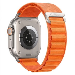 TECH-PROTECT NYLON PRO APPLE WATCH 8  9  10  11  12  SE  ULTRA (44  45  46  49 MM) ORANGE