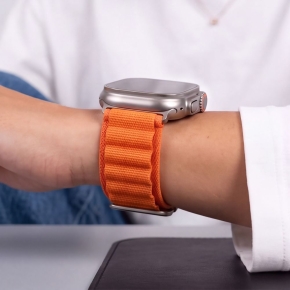 TECH-PROTECT NYLON PRO APPLE WATCH 8  9  10  11  12  SE  ULTRA (44  45  46  49 MM) ORANGE