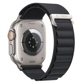 TECH-PROTECT NYLON PRO APPLE WATCH 8  9  10  11  12  SE  ULTRA (44  45  46  49 MM) BLACK