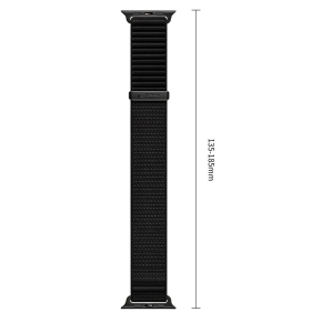 TECH-PROTECT NYLONLOOP APPLE WATCH 8  9  10  11  12  SE  ULTRA (44  45  46  49 MM) BLACK