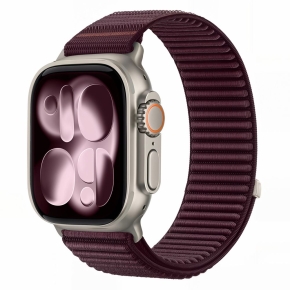 TECH-PROTECT NYLONLOOP APPLE WATCH 8  9  10  11  12  SE  ULTRA (44  45  46  49 MM) DEEP BURGUNDY