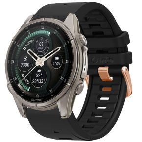 TECH-PROTECT SILICONE GARMIN FENIX 5S  5S PLUS  6S  6S PRO  7S  8  9  9 PRO (43 MM) BLACK