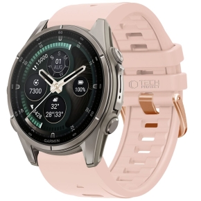 TECH-PROTECT SILICONE GARMIN FENIX 5S  5S PLUS  6S  6S PRO  7S  8  9  9 PRO (43 MM) POWDER PINK