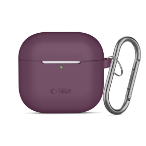 TECH-PROTECT SILICONE HOOK APPLE AIRPODS 4  5 BURGUNDY