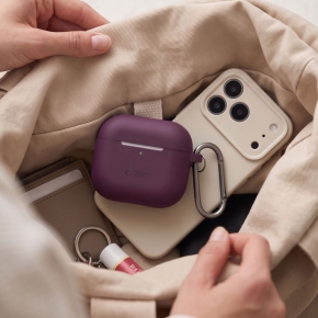 TECH-PROTECT SILICONE HOOK APPLE AIRPODS 4  5 BURGUNDY
