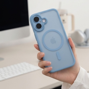 TECH-PROTECT MAGPEAK MAGSAFE CC IPHONE 17 MATTE MIST BLUE
