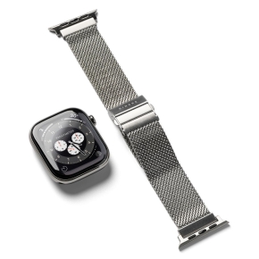 RINGKE METAL ONE MESH APPLE WATCH 8  9  10  11  12  SE  ULTRA (44  45  46  49 MM) SILVER
