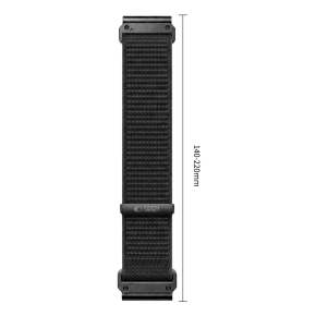 TECH-PROTECT NYLONLOOP GARMIN FENIX 5X  5X PLUS  6X  6X PRO  7X  8  8 PRO  9  9 PRO (51 MM) BLACK