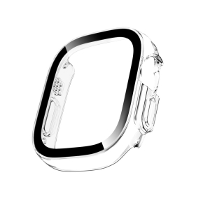 TECH-PROTECT DEFENSE 2-PACK APPLE WATCH ULTRA 1  2  3  4 (49 MM) TITANIUM & CLEAR